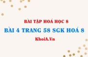 Bài 4 trang 58 SGK Hoá 8: Cách lập công thức hoá học